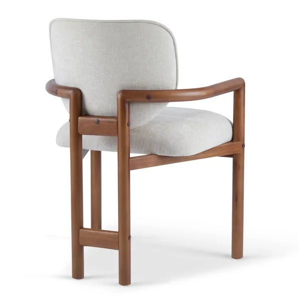 The Lucas | Dining Chairs Set Of 2 Premium Upholstered Arm Chairs, 300 LBS Weight Capacity