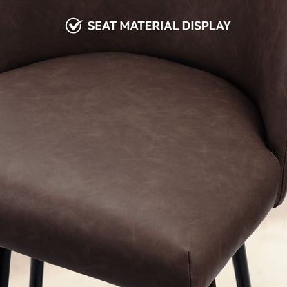 Boone Soft Faux Leather Bar Stool Set of 2