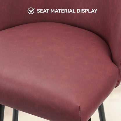 Boone Soft Faux Leather Bar Stool Set of 2