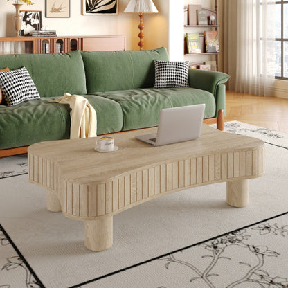 Lift Top Coffee Table For Living Room 42  Fluted Panel Hidden Storage, Silent Hydraulic Lift, Curved Safety Corners, 5 Min Assembly 27W X 13  18.9H, Black