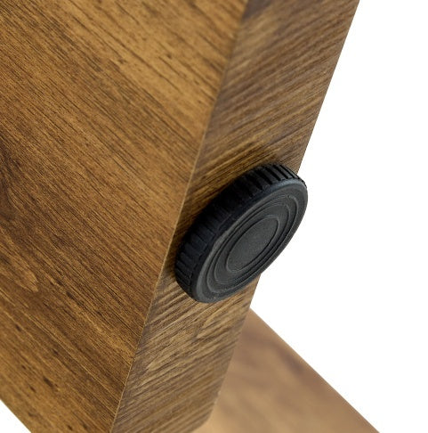 33.4-inch Diameter Minimalist Circular MDF Material Coffee Table, A Stable And Practical Choice. The Unique Embedded Design And The Support Of Three Table Legs Make The Coffee Table Structure Stable.