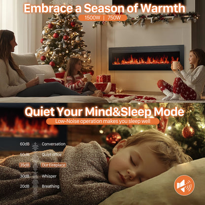 5100 BTU of heat Electric Fireplace Heater With Remote Control