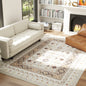 Calliope Boho Brown | Machine Washable Area Rug 8x10, Non-Slip Boho Flannel Print Floor Carpet For Living Room