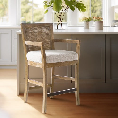 The Edith | Cane Back Counter Stool