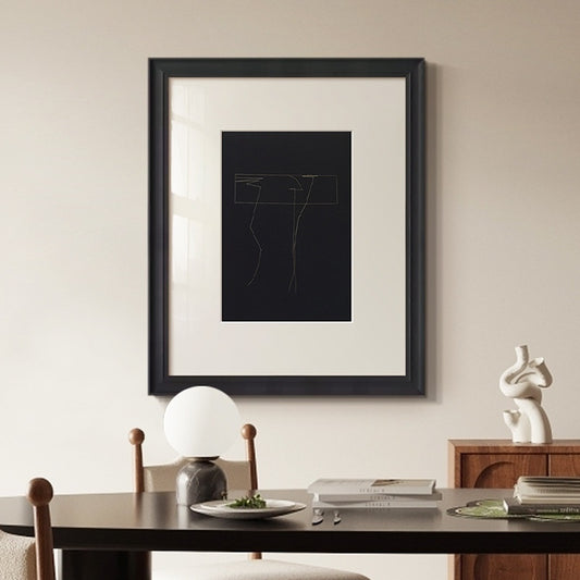 Black & White Abstract Wall Art – Modern Minimalist Painting