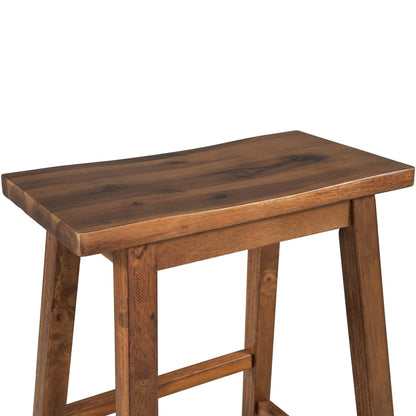 Elliot Walnut 2-Piece Counter Stools