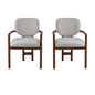 The Lucas | Dining Chairs Set Of 2 Premium Upholstered Arm Chairs, 300 LBS Weight Capacity