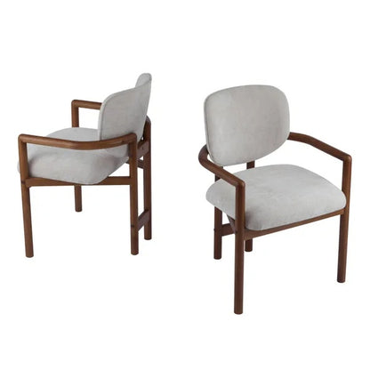 The Lucas | Dining Chairs Set Of 2 Premium Upholstered Arm Chairs, 300 LBS Weight Capacity