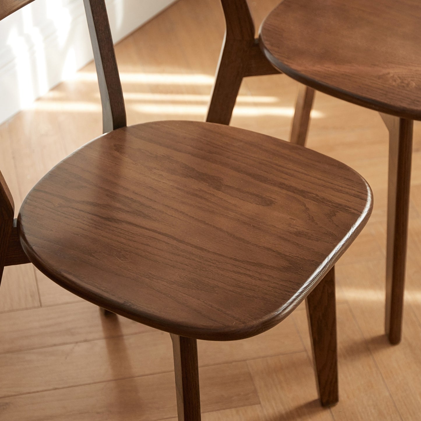 Sterling Walnut 2 PCS Oak Dining Chair