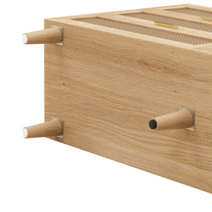 Rattan 6 Drawer Dresser