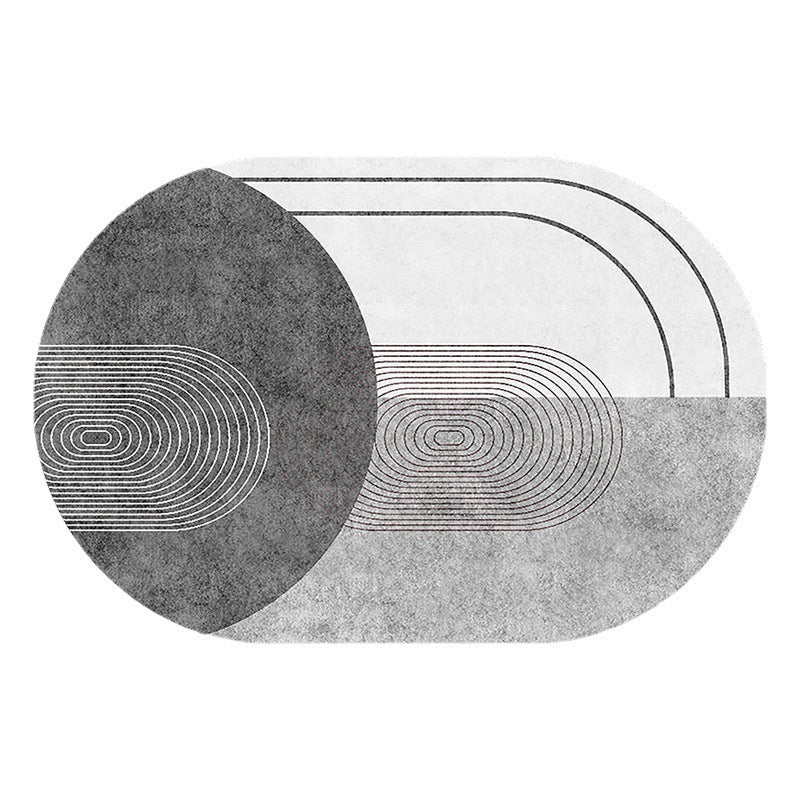 Lexington Grey, Large Area Rug Geometric Modern Rug, Living Room