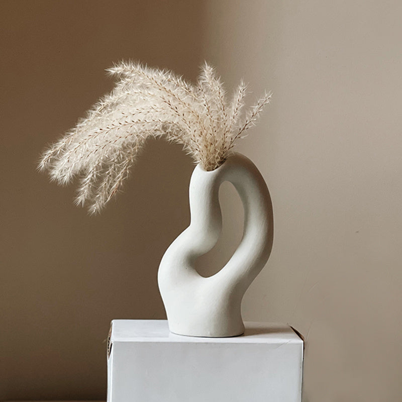 Sift | Rough Ceramic Hydroponic Vase – Minimalist Decorative Planter