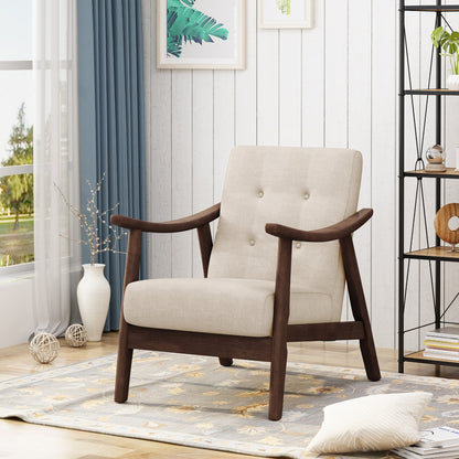 Leena Beige Linen Premium Single Seater