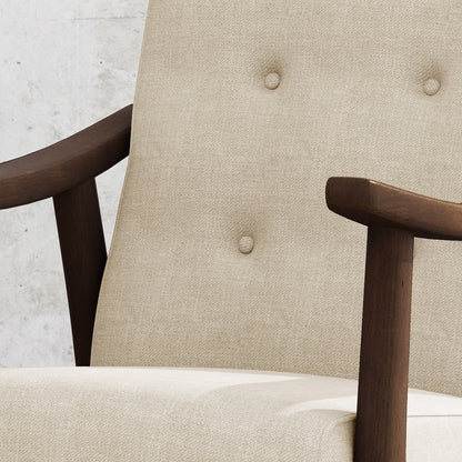 Leena Beige Linen Premium Single Seater