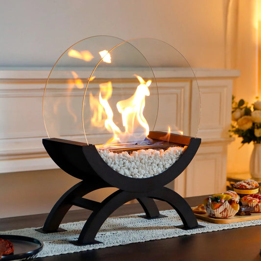 Chestbrook | Indoor Tabletop Alcohol Fireplace – Portable Modern Fire Feature